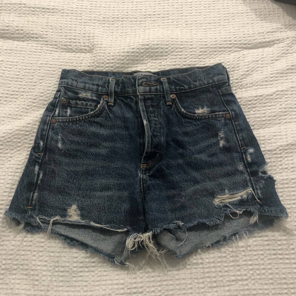 Agolde Parker high waisted jean shorts